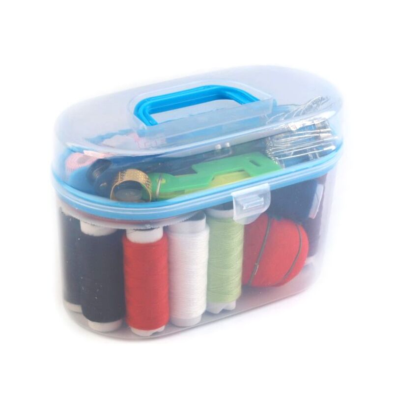 Set de cusut in cutie plastic cu organizator
