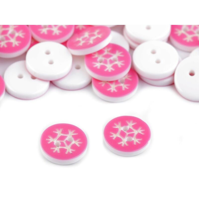 Nasture plastic, fulg de nea, 13mm, set 5buc