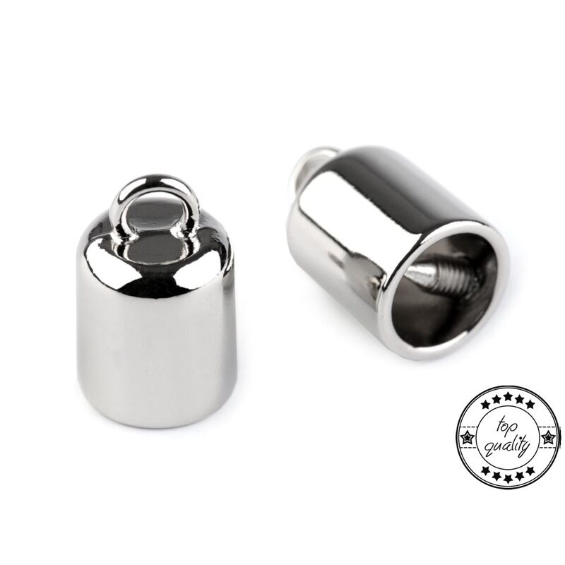 Screw cap with screw, set 2pcs, Ø9mm, nickel