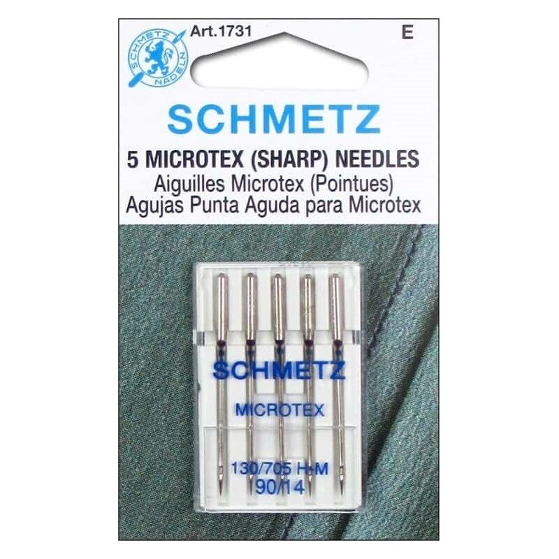 Ace Microtex, sharp needle, SCHMETZ, 90/14, 5buc/set
