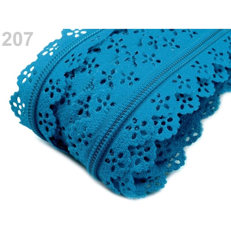 Fermoar la metru, dantelata, 3mm