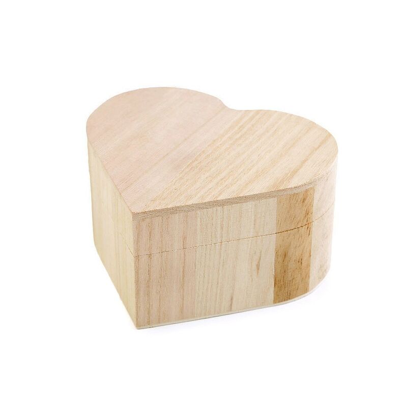 Decorable natural wood box