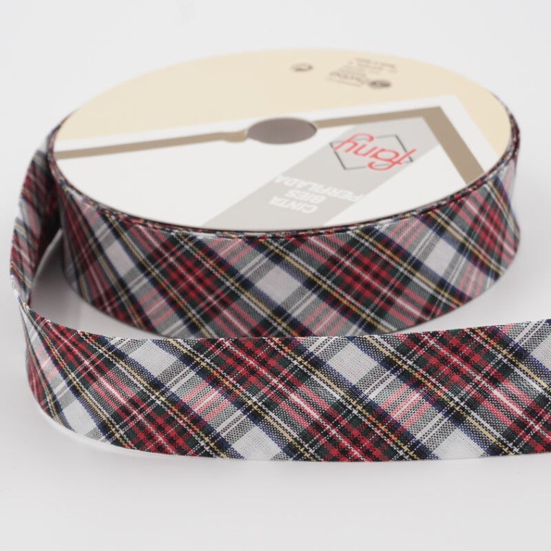 Tartan bias tape, Byetsa, 30mm