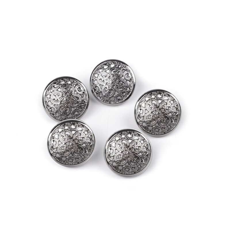 Nasture metalic cu picior, 18mm, 5buc/set