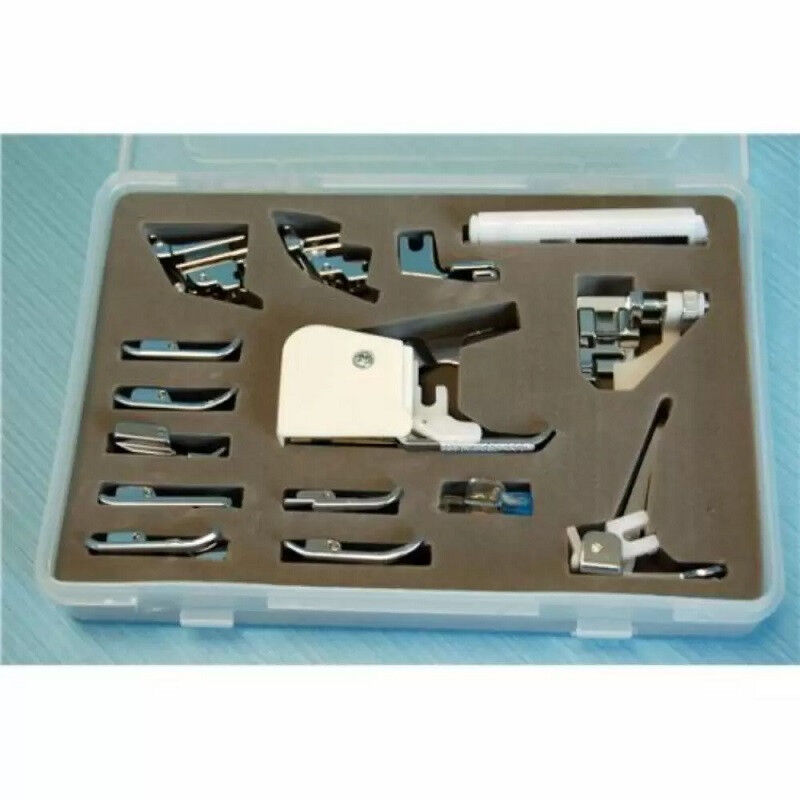 Set of 15 universal sewing machine feet