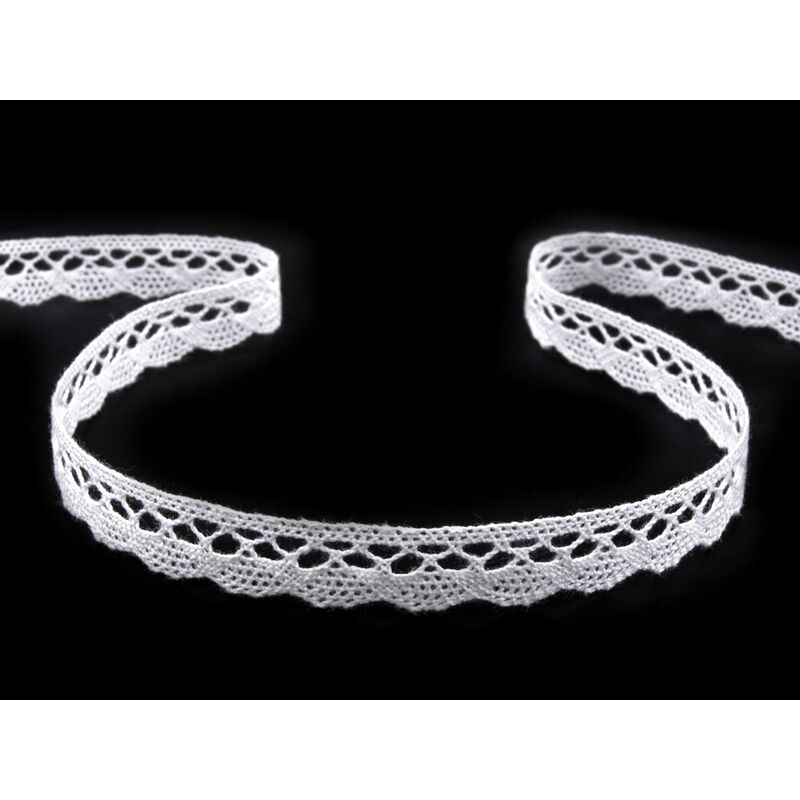 Dantelă bumbac, 10mm, 3m/buc