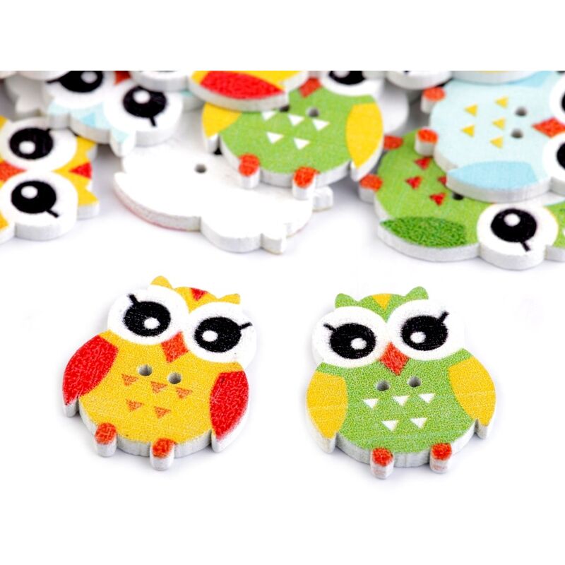 Nasture lemn bufnita, 25mm, set 5 buc