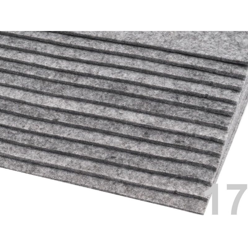 Polyester felt 20x30cm - thickness 2-3 mm - white