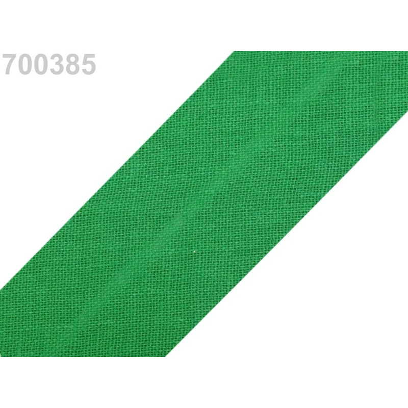 Benzi bias uni | Bandă bias din bumbac, 30mm/5m - Classic Green | Kreativshop.ro