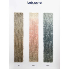 !! Lichidare stoc !! | Fir de tricotat degrade Lana Gatto Liquirizia, alpaca, acril, 100g, 9405, Viola | Kreativshop.ro