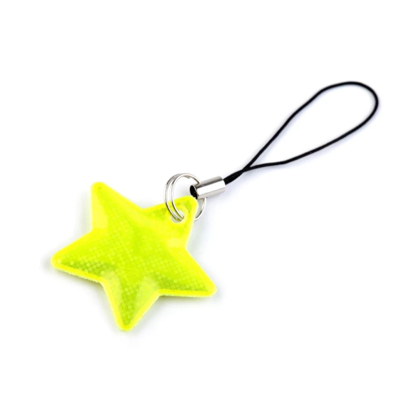 Ornamente pentru imbracaminte | Agățătoare reflectorizante pentru fermoar, steluță | Kreativshop.ro
