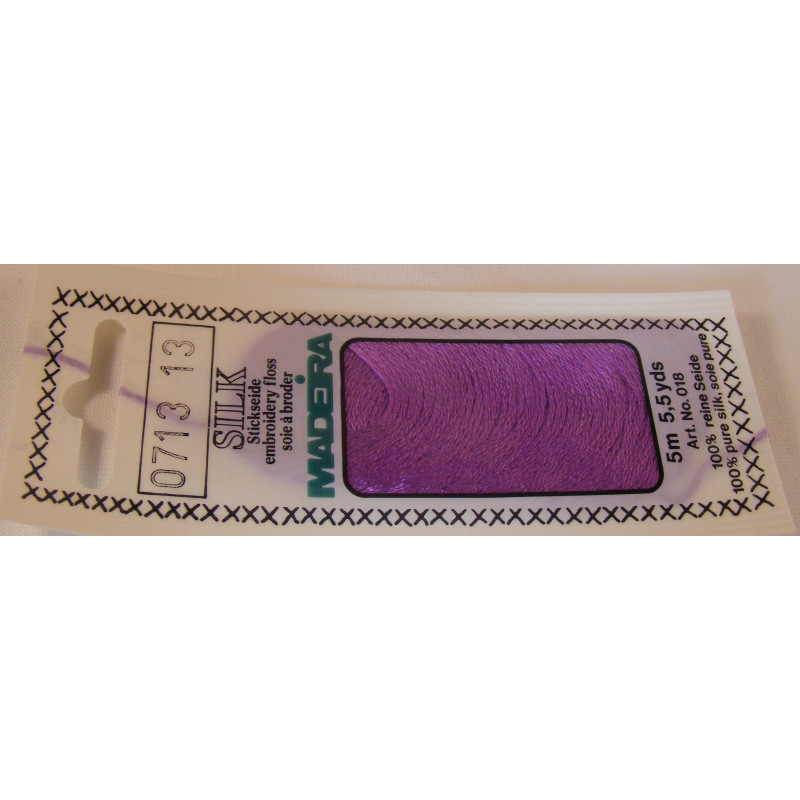 Aţă Silk Madeira | Aţă de brodat mătase Silk Madeira - 0713 - violet | Kreativshop.ro