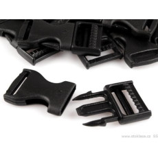 Accesorii din material plastic | Trident plastic - 20mm - negru | Kreativshop.ro