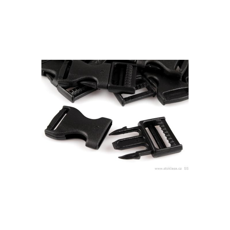 Accesorii din material plastic | Trident plastic - 20mm - negru | Kreativshop.ro