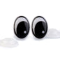 Eyes for dolls with safety device, 11x15 mm 740677 - set of 4 pcs