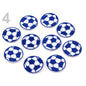 Heat-sealable football ball - red, 30mm - 1 pc