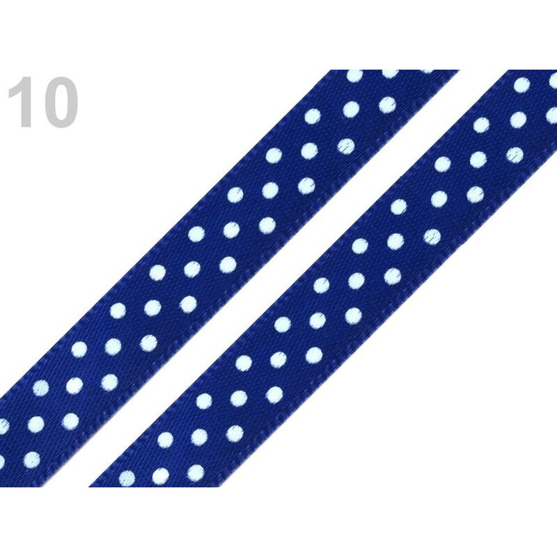 Satin ribbon small polka dots - 10 mm - Limelight - 3m card