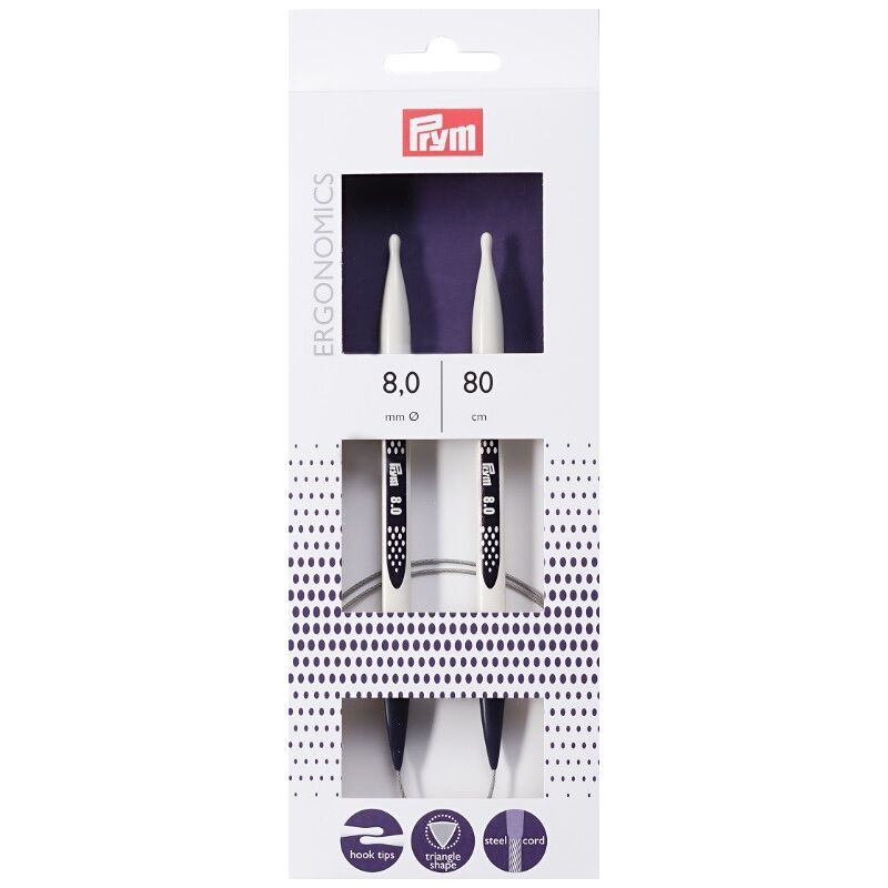 Andrele circulare ergonomice, PRYM, 80cm