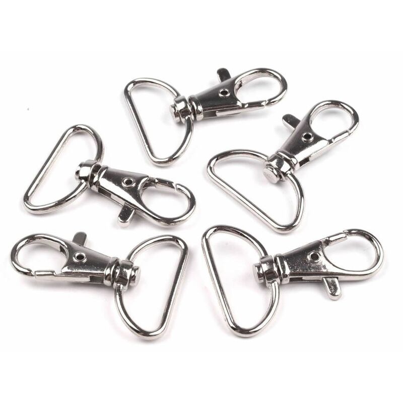 Metal carbine, 25mm, set 5pcs, black, 080968