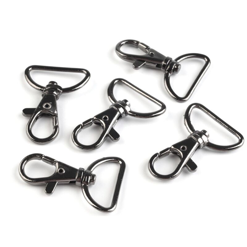 Metal carbine, 25mm, set 5pcs, black, 080968