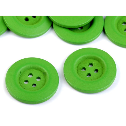 Nasture lemn 40mm, verde, set 2 buc