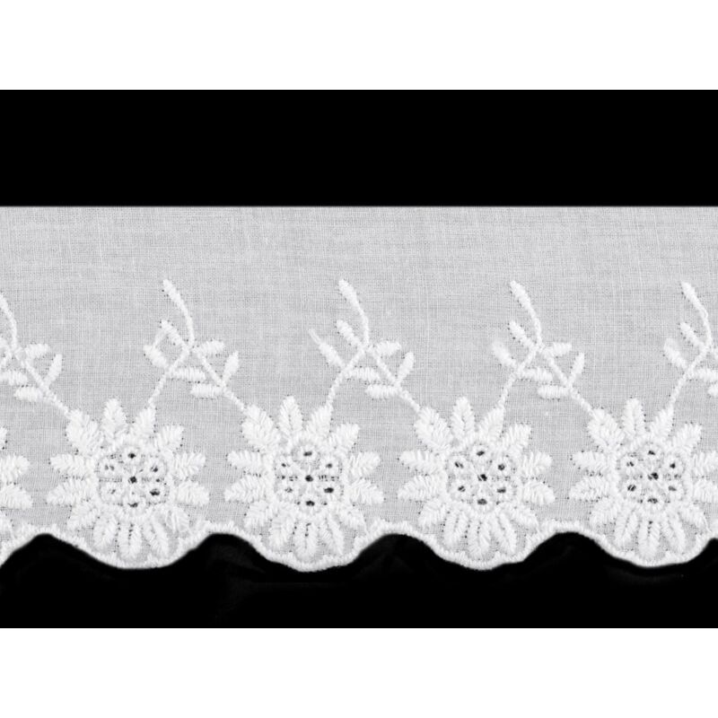 Bandă brodată bumbac, Madeira, 60mm, 1m/buc