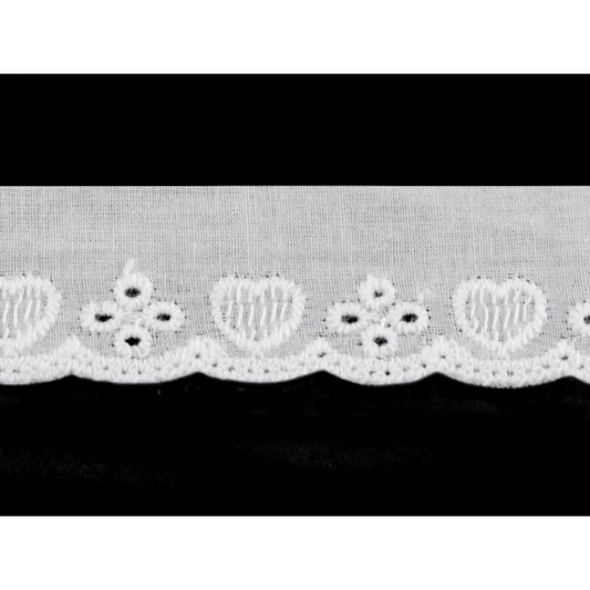 Embroidered cotton tape, Madeira, 40mm, 1m/piece