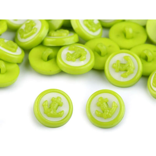 Nose plastic, Anchor, 14mm - set10pcs, raspberry