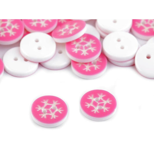 Nasture plastic, fulg de nea, 13mm, set 5buc