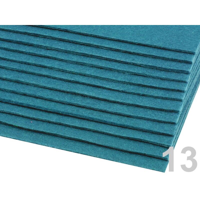 Polyester felt 20x30cm - thickness 2-3 mm - white