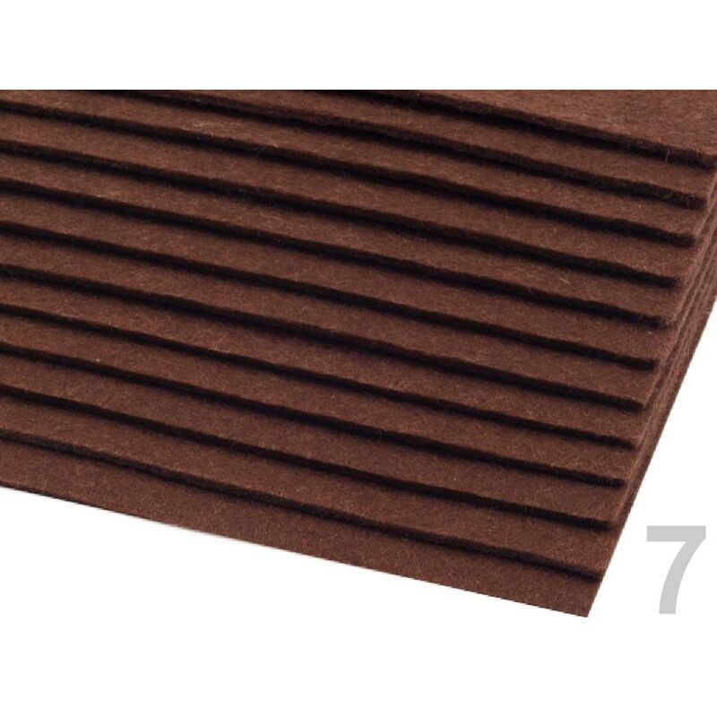 Polyester felt 20x30cm - thickness 2-3 mm - white