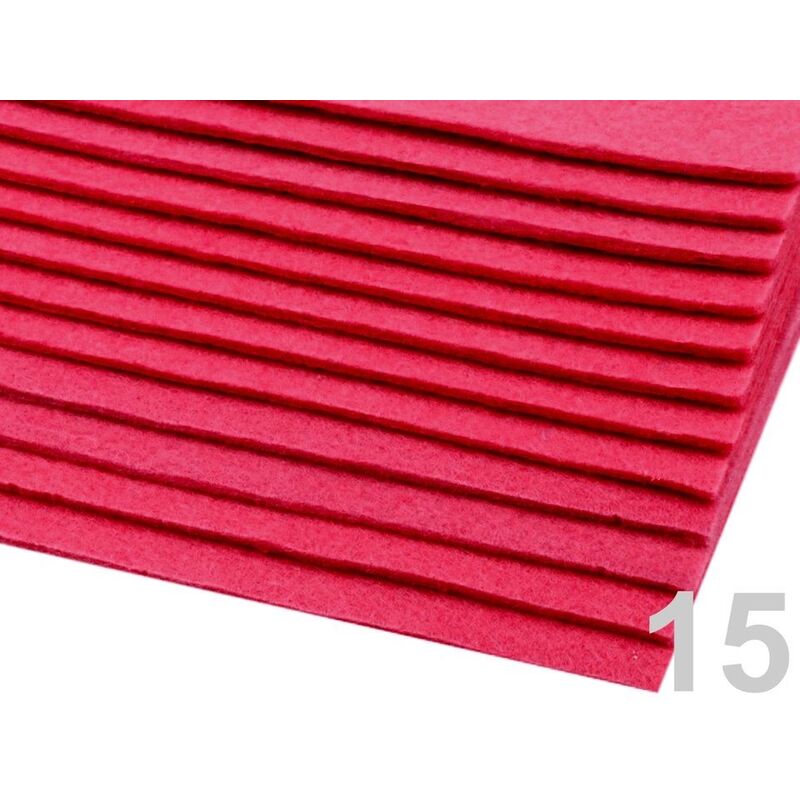 Polyester felt 20x30cm - thickness 2-3 mm - white