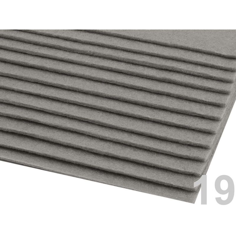 Polyester felt 20x30cm - thickness 2-3 mm - white