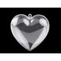 Inimă din plastic,  10x10cm, glob foto