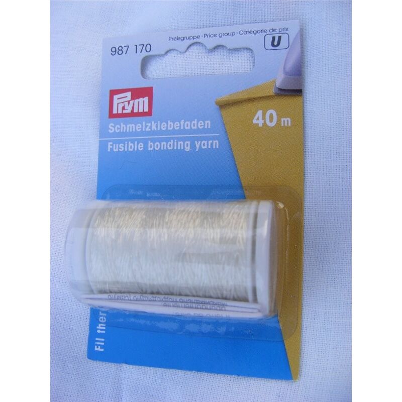 Heat-adhesive tape for invisible hem - bonding yarn