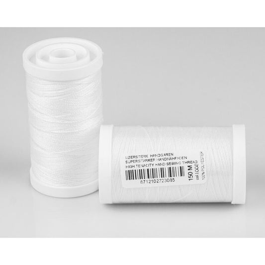 Ață pentru însăilat și cusut manual, poliester, alb, Scanfil, 150m