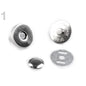 Capse magnetice cu nit, 18mm, inox, set 2 perechi