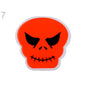 Reflective stickers - red skull
