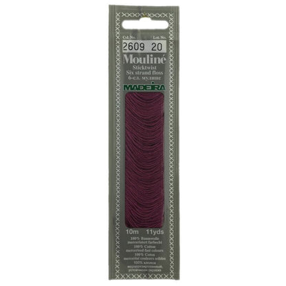 Cotton embroidery thread Mouline Madeira - 0101 - light cream