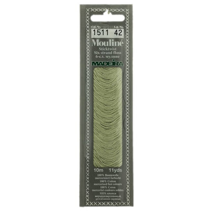 Cotton embroidery thread Mouline Madeira - 0101 - light cream