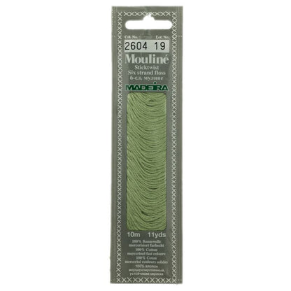 Cotton embroidery thread Mouline Madeira - 0101 - light cream
