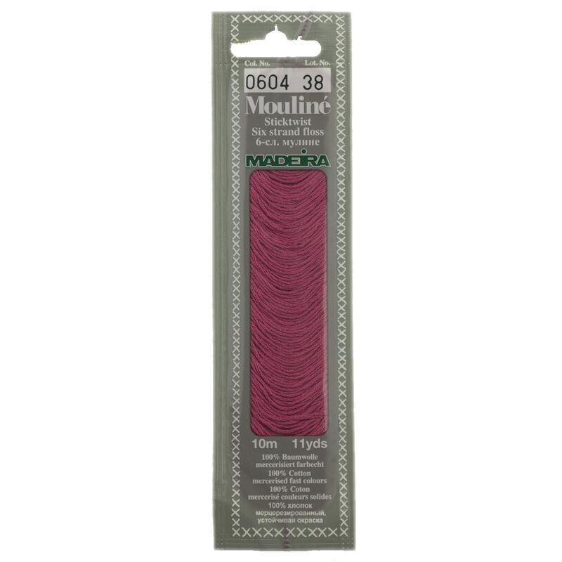 Cotton embroidery thread Mouline Madeira - 0101 - light cream