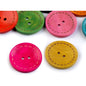 Wooden button, with seam, 40mm, 5pcs/set