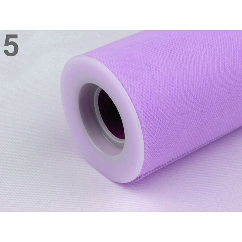 Rola tull decor, violet, 15cm, 23m