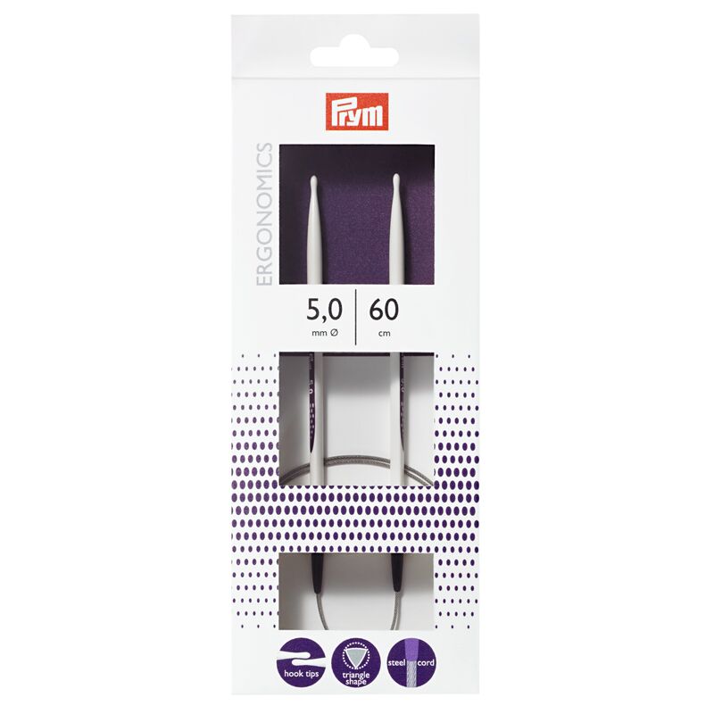 Andrele circulare ergonomice, PRYM, 60cm