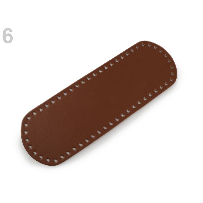 Fund geanta piele ecologica, Made in Italy, 10x30cm, rosu inchis