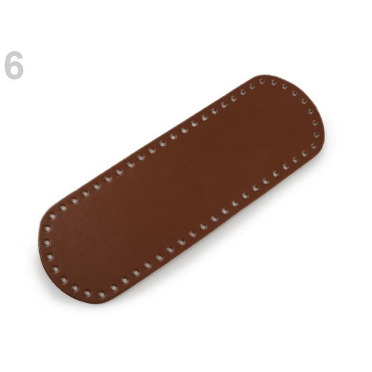 Fund geanta piele ecologica, Made in Italy, 10x30cm, rosu inchis