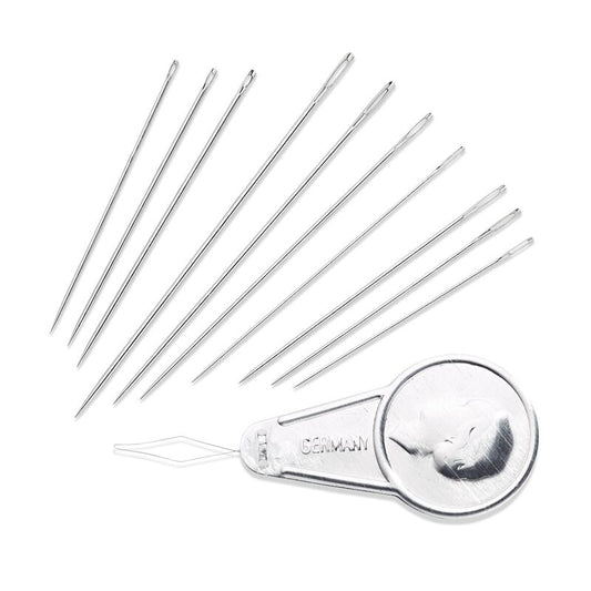 Ace de cusut cu dispozitiv de înfirat, PRYM, 49 buc/set