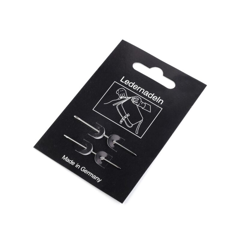 Set of 2 leather needles, Made in Germany