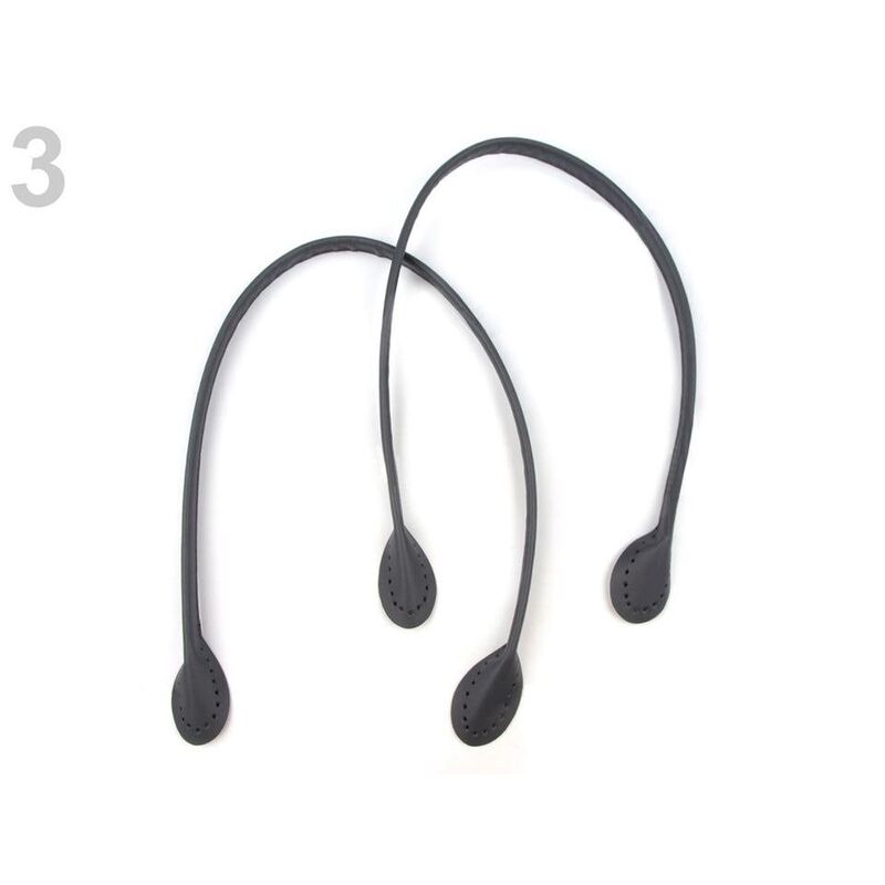 Mâner piele ecologica de cusut, gri, 60cm, pereche